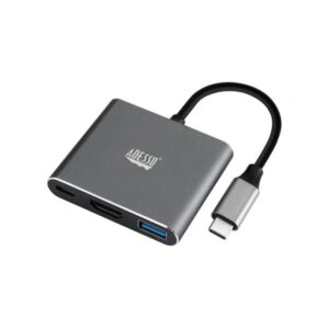 AUH-4010 Adesso 3-IN-1 USB-C Multi-Port Docking Station (TAA Compliant)