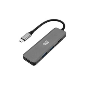 AUH-4020 Adesso 6-in-1 USB-C Multi-Port Docking Station TAA Compliant
