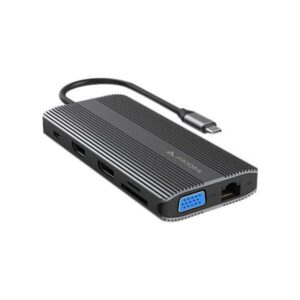 12N1USBCHPV5CAXD-AX Axiom docking station USB-C VGA, HDMI, DP 10Mb LAN
