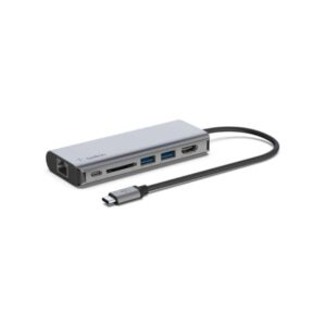 AVC008BTSGY Belkin CONNECT USB-C 6-in-1 Multiport Adapter Docking station USB-C HDMI GigE