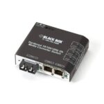 LBH2001A-H-SC Black Box Hardened Media Converter Switch 120-240-VAC Fiber Media Convert
