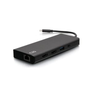 C2G54488 C2G USB C Docking Station Dual Monitor with 4K HDMI, USB, Ethernet, and AUX