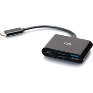 C2G54453 C2G USB-C 3-in-1 Mini Dock up to 60W-4K