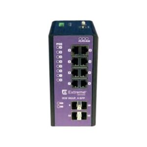 16804 Extreme Networks Extreme Switching Industrial Ethernet Switches ISW 8GBP,4-SFP Switch 8 ports Managed