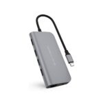 HD30FGRAY HyperDrive POWER 9-in-1 Universal USB-C hub for MacBook, Chromebook, and PC
