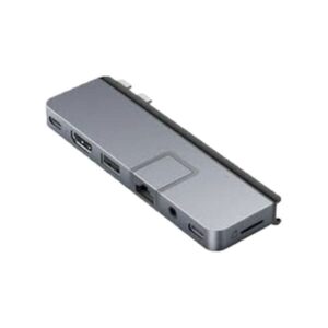 HD575-GRAY HyperDrive DUO Pro docking station USB-C x 2 HDMI, Thunderbolt, USB4 GigE
