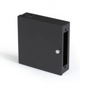 JPM399A-R2 Black Box Mini Wallmount Fiber Enclosure One Adapter Panel Non-Locking