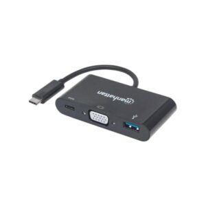 152044 Manhattan SuperSpeed USB-C VGA Docking Converter