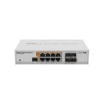CRS112-8P-4S-IN Mikrotik 8x Gigabit POE Ethernet Smart Switch, 4x SFP cages