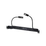 RM618 Black Box Rackmount Light Panel Has 2 Lights