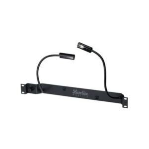 RM618 Black Box Rackmount Light Panel Has 2 Lights
