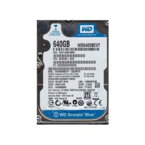 Refurbished WD6400BEVT-22A0RT0 Western Digital Scorpio Blue 640GB