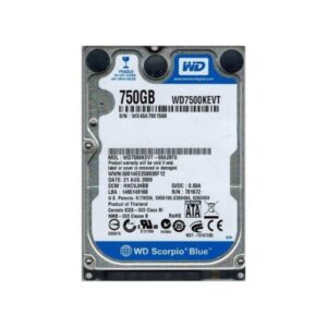 Refurbished WD7500KEVT Western Digital Scorpio Blue 750GB 5200RPM