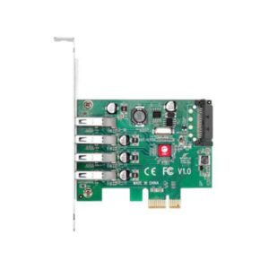 JU-P40A11-S1 SIIG DP USB 3.0 4-Port PCIe Host Card USB Adapter PCIe 2.0 USB 3.0 x