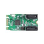SI-ADA40126 SYBA M.2 B+M PCIe To 2 Port SATA III RAID Adapter Card
