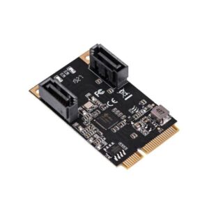 SI-MPE40150 SYBA 2 Ports SATA III Full Height Mini PCIE Controller Card