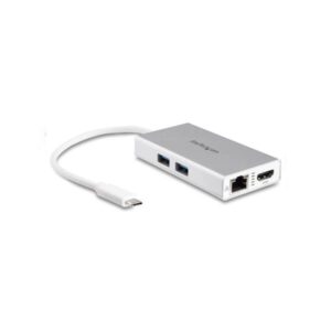 DKT30CHPDW StarTech.com USB-C Multiport Adapter USB Type-C Travel Dock to 4K HDMI, PD Pass-Through, GbE, USB