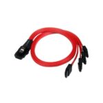 SAS8087S4R50 StarTech 50cm to 4 x SATA Internal Mini SAS Cable (Red)