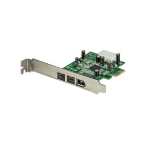 PEX1394B3LP StarTech.com 3 Port 2b 1a Low Profile 1394 PCI Express FireWire Card