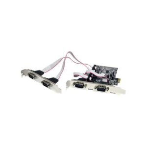 PEX4S553 StarTech.com 4 Port Native PCI Express RS232 Serial Adapter Card with 16550