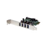 PEXUSB3S4V StarTech.com 4 Port PCI Express PCIe USB 3.0 Card w/ UASP SATA Power