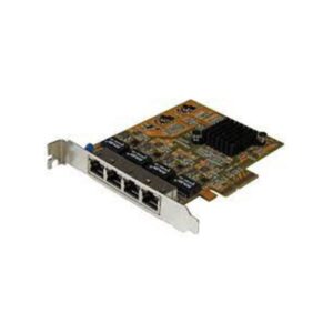 ST1000SPEX43 StarTech.com 4 Port PCIe Network Card – Standard Profile NIC – RJ45 Port