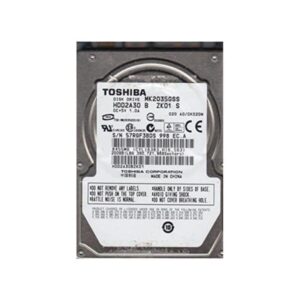 MK2035GSS Toshiba 200GB 4200RPM SATA 1.5Gbps Hard Drive