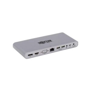 MTB3-DOCK-02 Tripp Lite Thunderbolt 3 4K60Hz DP HDMI VGA USB C USB-A Gbe Docking station