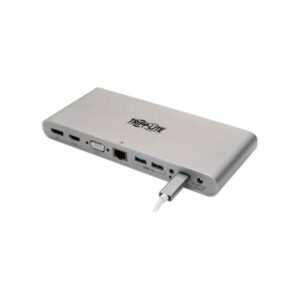 U442-DOCK4-S Tripp Lite USB C Docking Station w/ USB-Hub, USB-A/C, HDMI, VGA, DP, Gbe