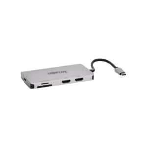 U442-DOCK8G-GG Tripp Lite USB-C Dock, Dual Display 4K 60 Hz HDMI, USB 3.2 Gen 1