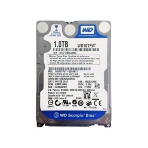 WD10TPVT Western Digital Scorpio Blue 1TB 5200RPM SATA Hard Drive