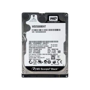 WD2500BEKT Western Digital Scorpio Black 250GB SATA Hard Drive