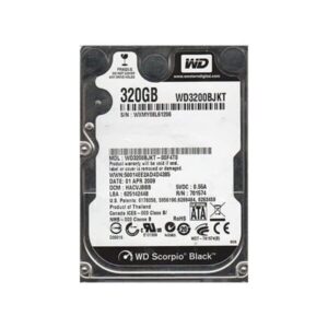 WD3200BJKT Western Digital Scorpio Black 320GB SATA Hard Drive