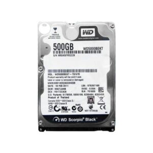 WD5000BEKT Western Digital Scorpio Black 500GB SATA Hard Drive