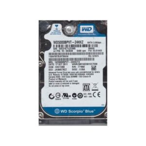 WD5000BPVT-24HXZT3 Western Digital Scorpio Blue 500GB Hard Drive