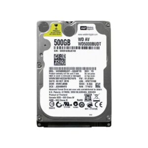 WD5000BUDT Western Digital AV-25 500GB 5400RPM SATA Hard Drive