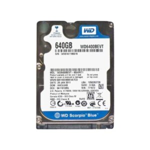 WD6400BEVT Western Digital Scorpio Blue 640GB SATA Hard Drive