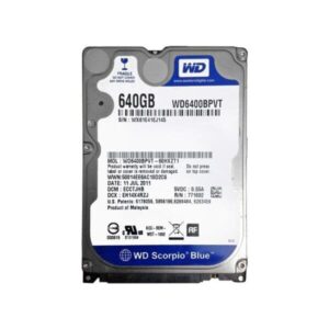 WD6400BPVT Western Digital Scorpio Blue 640GB SATA Hard Drive