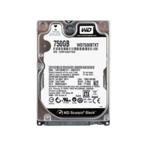 WD7500BTKT Western Digital Scorpio Black 750GB 7200RPM Hard Drive
